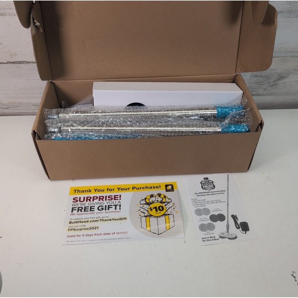 Floor Police Motorized‎ Cordless Spinning Mop Cleaner w/ 6 Pads As Seen On TV